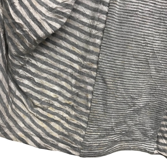 Bebe Sport Gray White Striped Tank Top Medium - Picture 11 of 14